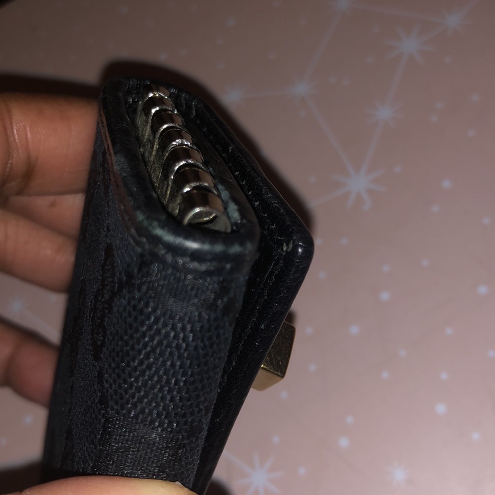 Gucci Gg Black Web Stripe Web Bow Key Holder - image 5